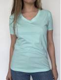 Light green short-sleeve pima cotton T-shirt