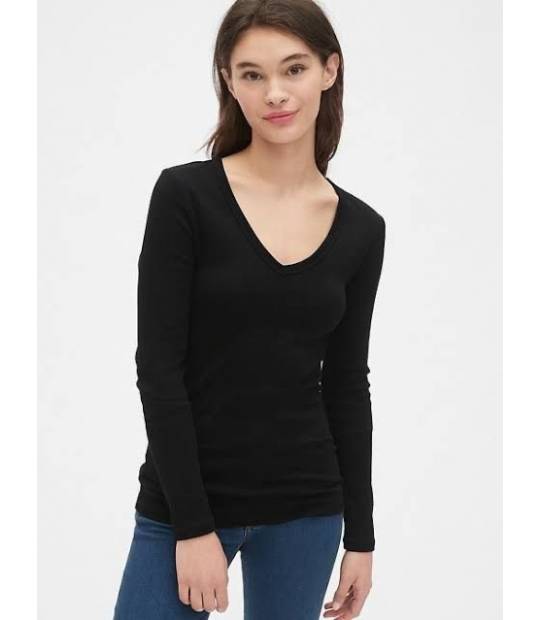 Long sleeve pima cotton T-shirt