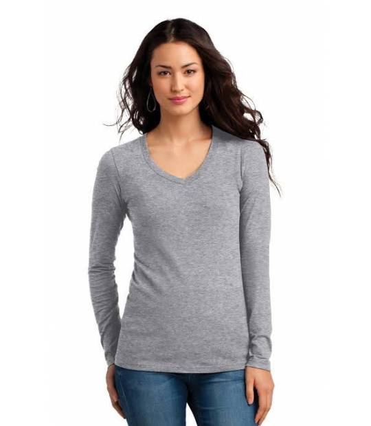 Long sleeve pima cotton T-shirt Gray